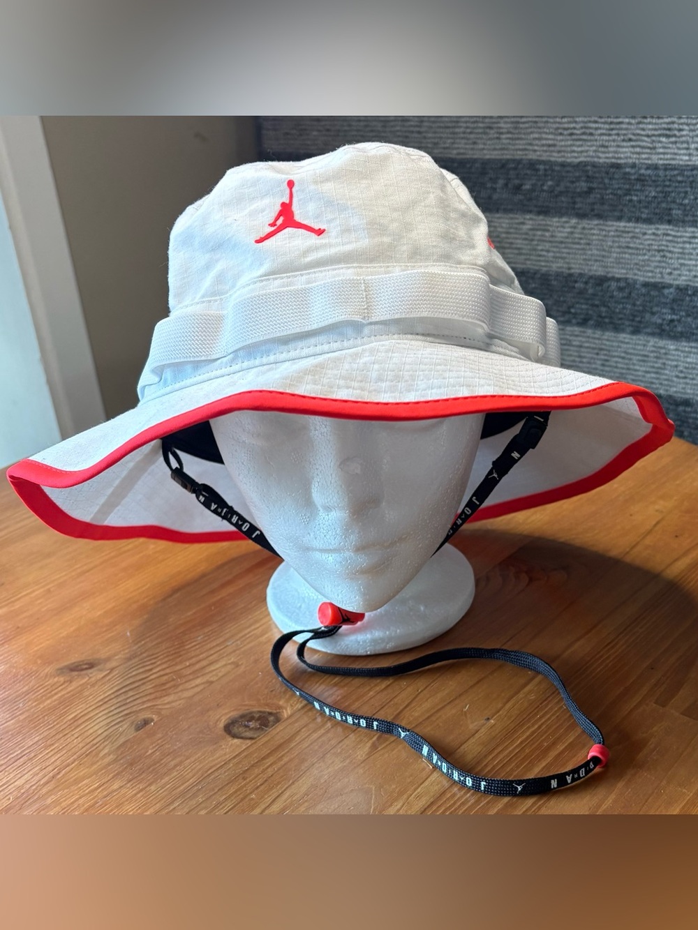 NWT Jordan Jumpman Infrared/White
Bucket Hat Adult Unisex Size
L/XL